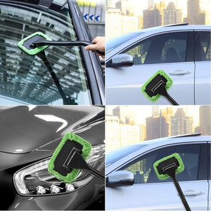 Microfiber Car Window Cleaner---Magical Car Ice Scraper Free Gift！