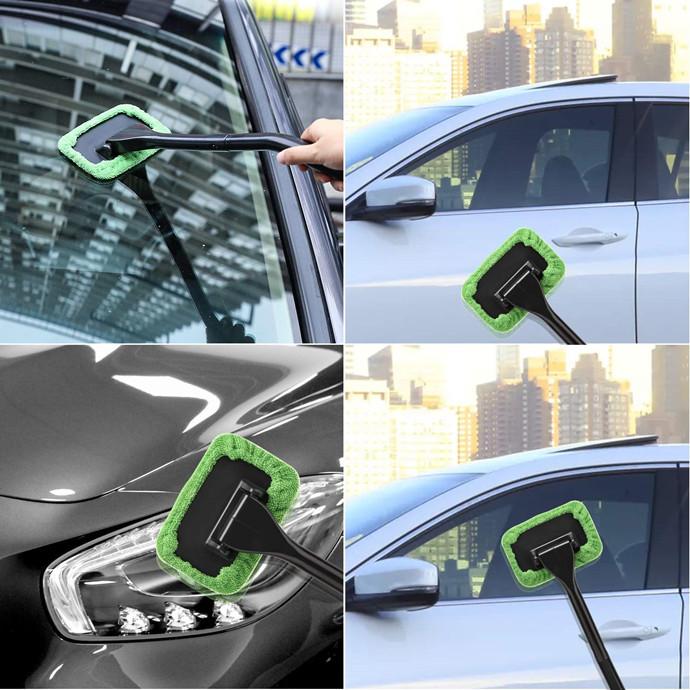 Microfiber Car Window Cleaner---Magical Car Ice Scraper Free Gift！